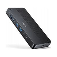 Unitek przełącznik KVM 2 komputery 2 monitory 4K, LAN, DP 1.2, 2xHDMI, HUB