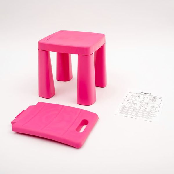 krzesełko dla dziecka plastikowe różowe na Arena.pl