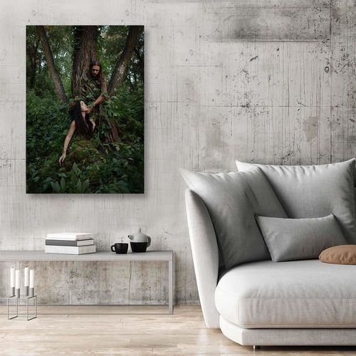 Obraz na płótnie – Canvas, Duchy lasu abstrakcja 40x60 na Arena.pl