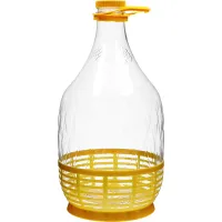 Gąsior Dama 5 L PET, z zakrętką, uchwytem i koszyczkiem