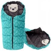 Śpiworek do wózka 4w1 BEAR MINT-GREY