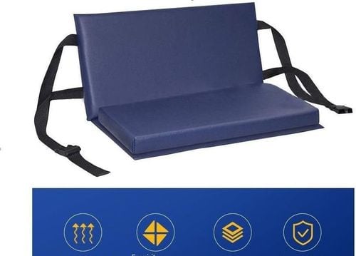 Podnóżek do wózka inwalidzkiego Fyearfly z eko skóry niebeski na Arena.pl