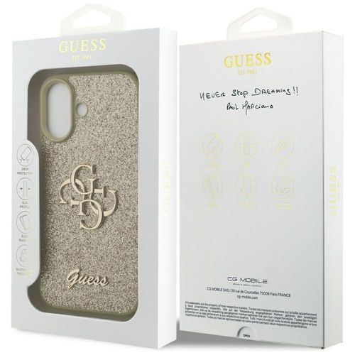 Etui Guess Fixed Glitter Big 4G do iPhone 17 złoty na Arena.pl