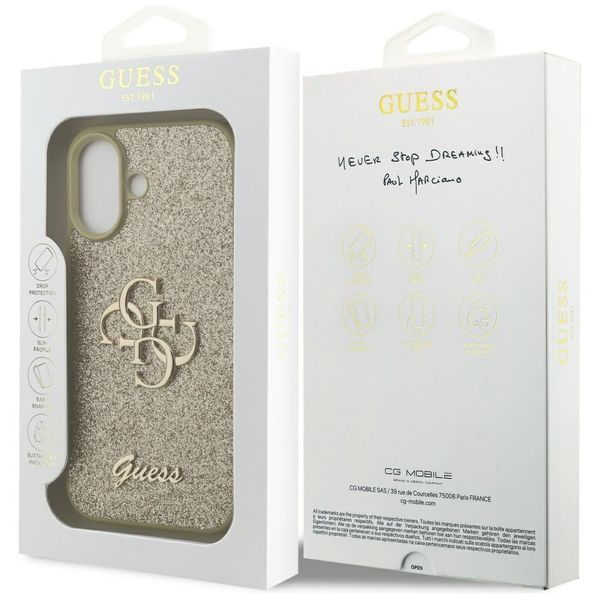 Etui Guess Fixed Glitter Big 4G do iPhone 17 złoty zdjęcie 8