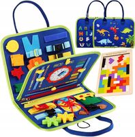 Tablica Manipulacyjna dla Dzieci Edukacyjna Sensoryczna Montessori Zegar