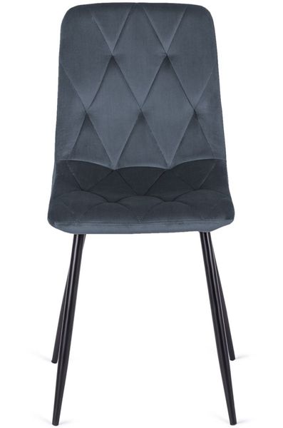 Krzesło tapicerowane BORGO VELVET DARK GREY zdjęcie 2