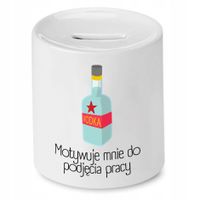 Skarbonka Dla Budowlańca Motywuje Mnie Do Pracy Z Nadrukiem Ze Zdjęciem