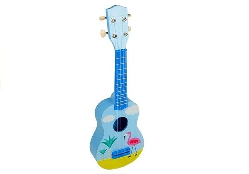 Ukulele 53 cm Gitara Niebieskie Flaming na Arena.pl