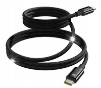 Kabel USB Baseus Tungsten Gold USB-C do USB-C 100W 1m (czarny)