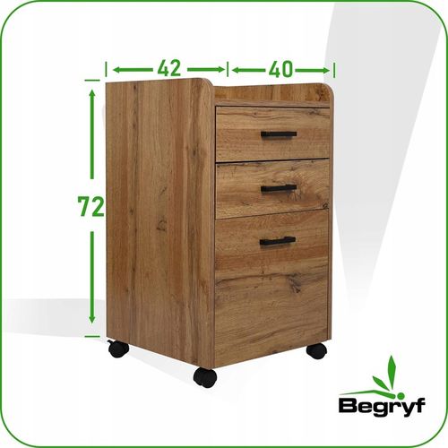 SZAFKA na kółkach STOLIK nocny SZUFLADA olcha REGAŁ do sypialni salonu na Arena.pl