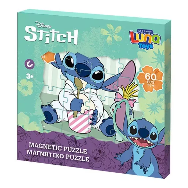 Puzzle magnetyczne Lilo&Stitch 60el zdjęcie 1