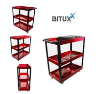 19433 Wózek warsztatowy czerwony solidne wykonanie