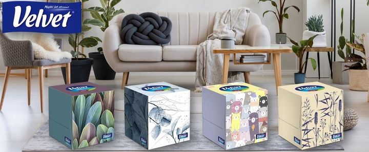 Velvet chusteczki Cube 10 opak. zdjęcie 3