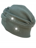 Turban damski Sara kiwi wygodna czapka z bawełny także po chemioterapii