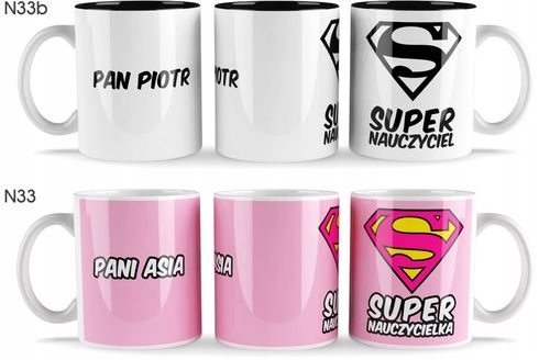 prezent dzień NAUCZYCIELA PRZEDSZKOLANKI WYCHOWAWCY kubek z imionami na Arena.pl