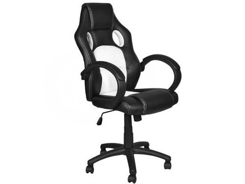 Fotel biurowy sportowy basic - biały na Arena.pl