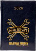 Kalendarz A5 2026 tygodniowy KSIĄŻKOWY AUTO SERWIS MECHANIK FIRMOWY