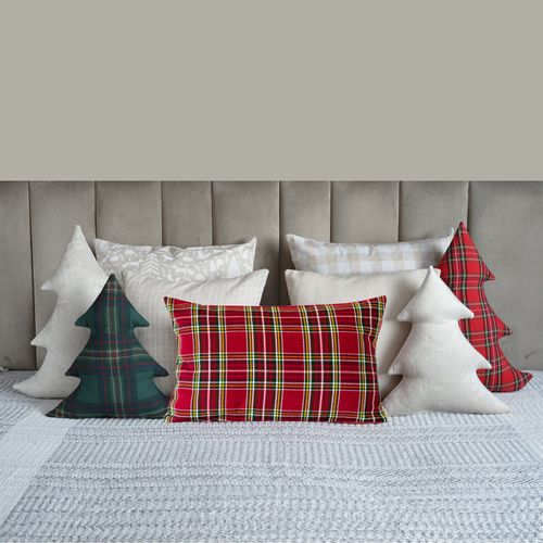 Poszewka Świąteczna Poduszka z Czerwonej Kraty 50x50 na Arena.pl