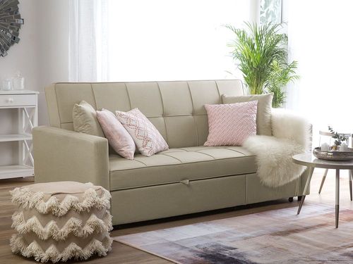 Sofa rozkładana beżowa GLOMMA na Arena.pl