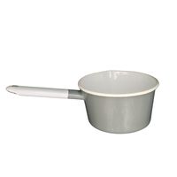 Rondel Emaliowany Z Dziubkiem 0,9 l Szary Do Twojej Kuchni Ręcznie Robiony