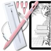 RYSIK STYLUS UNIWERSALNY DO TELEFONU TABLETU EKRANU PENCIL PEN 4 KOŃCÓWKI