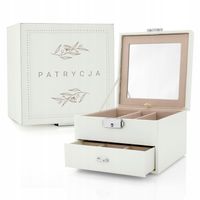 Szkatułka Kuferek na Biżuterię Pamiątka I Komunii Prezent dla Dziewczynki