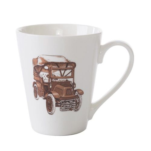 Kubek CAR 425ML biały + brąz na Arena.pl