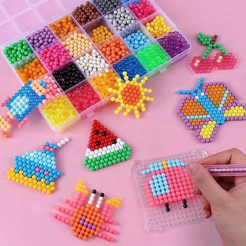 Koraliki Wodne Duży Zestaw do Tworzenia Bransoletek Biżuterii z Akcesoriami na Arena.pl