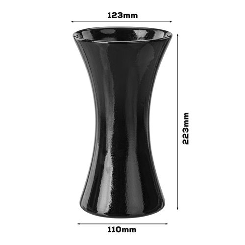 Wazon Ceramiczny Klepsydra  Czarny flakon na Arena.pl