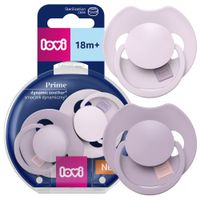 LOVI Smoczek uspokajający dynamiczny PRIME 18m+ Lilac / Violet 2 SZTUKI
