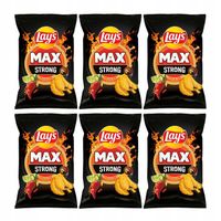 Chipsy Lay's Max Strong Lays ostre chilli i limonka 6x 120 g