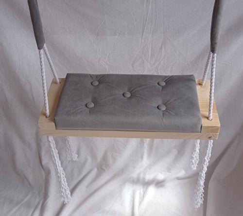 Huśtawka płaska DLA DZIECI SZARA POKÓJ DOM OGRÓD na Arena.pl