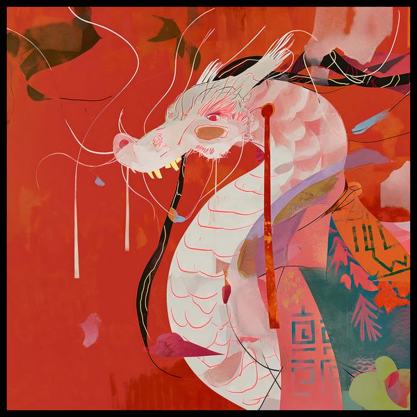 Plakat 90x90cm Orientacyjny Smok zdjęcie 2