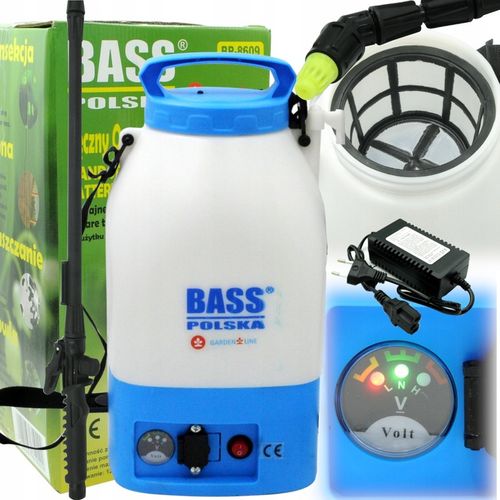 OPRYSKIWACZ AKUMULATOROWY ELEKTRYCZNY CIŚNIENIOWY ROZPYLACZ 6L BASS na Arena.pl