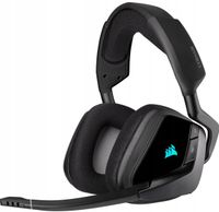 Słuchawki Corsair Void RGB Elite 7.1 Gamingowe Nauszne Czarne bezprzewodowe