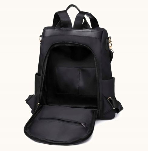 Plecak Czarny Pojemny 2W1 Torebka Wodoodporny na Arena.pl