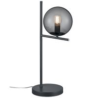 Modernistyczna LAMPA stołowa PURE 502000142 Trio szklana LAMPKA stojąca kula grafitowa przydymiona