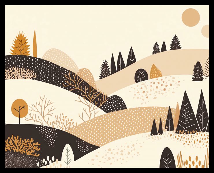 Plakat 50x40cm Jesień w Wzgórzach zdjęcie 2