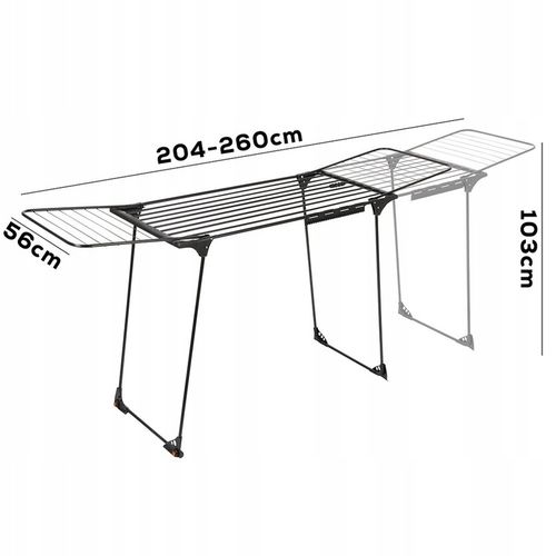 Duża SUSZARKA NA PRANIE ubrania odzież bieliznę TELESKOPOWA rozsuwana XXL na Arena.pl