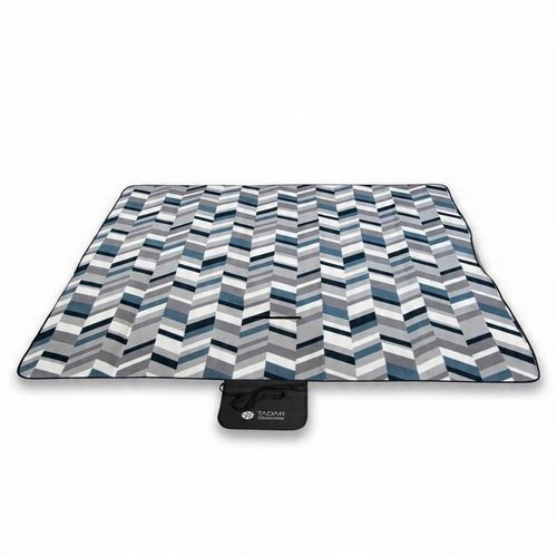 MATA KOC PIKNIKOWY Z TERMO IZOLACJA 200X200CM SZARO GRANATOWY na Arena.pl