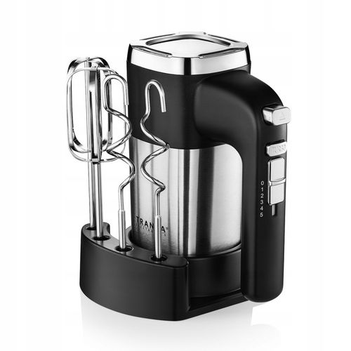 Mikser ręczny 5 biegów tryb TURBO Zestaw 4 mieszadła Organizer TRANSA na Arena.pl