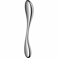 satisfyer star force 3 - dwustronny model ze stali nierdzewnej, srebrny
