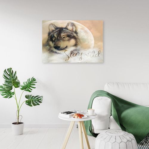 Deco Panel, Wilk Stay Wild 90x60 na Arena.pl