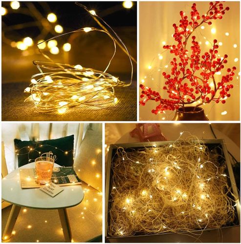 LAMPKI CHOINKOWE na DRUCIK 40 LED ŚWIATEŁKA MIKRO GIRLANDA CIEPŁY BIAŁY AA na Arena.pl