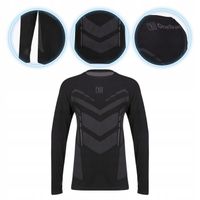 Bluza termoaktywna męska OneTeam bezszwowa czarny M/L