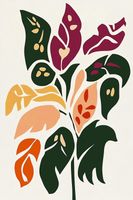 Plakat 61x91,5cm Kwiatorośl Minimalistyczny , Wnętrza Styl Skandynawski, Bo