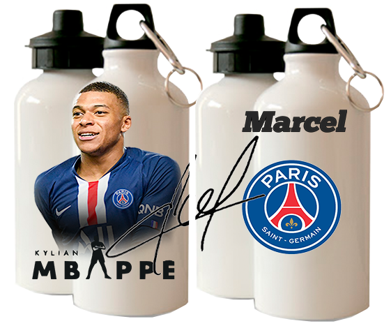 Bidon Kylian Mbappe z autografem +imię zdjęcie 1