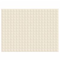 Koc obciążeniowy, kremowy, 152x203 cm, 7 kg, tkanina