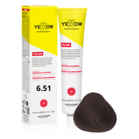ALFAPARF YELLOW Farba do włosów 6.51Ciemny mahoniowy popielaty blond 100ml