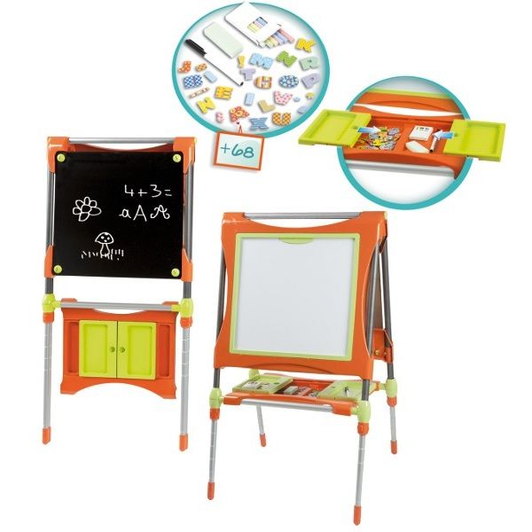 Smoby 28048 Duża tablica dwustronna+akcesoria zdjęcie 2